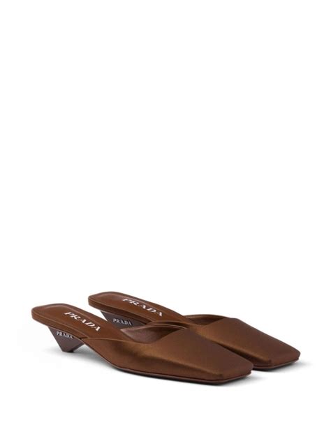 prada satin mules|prada mule for women.